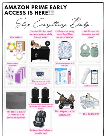 Amazon Prime Early Access - shop everything baby!!! Car seat cover? Wagon, teethers, carseats, thermometer and more! 

#LTKbaby #LTKkids #LTKfamily