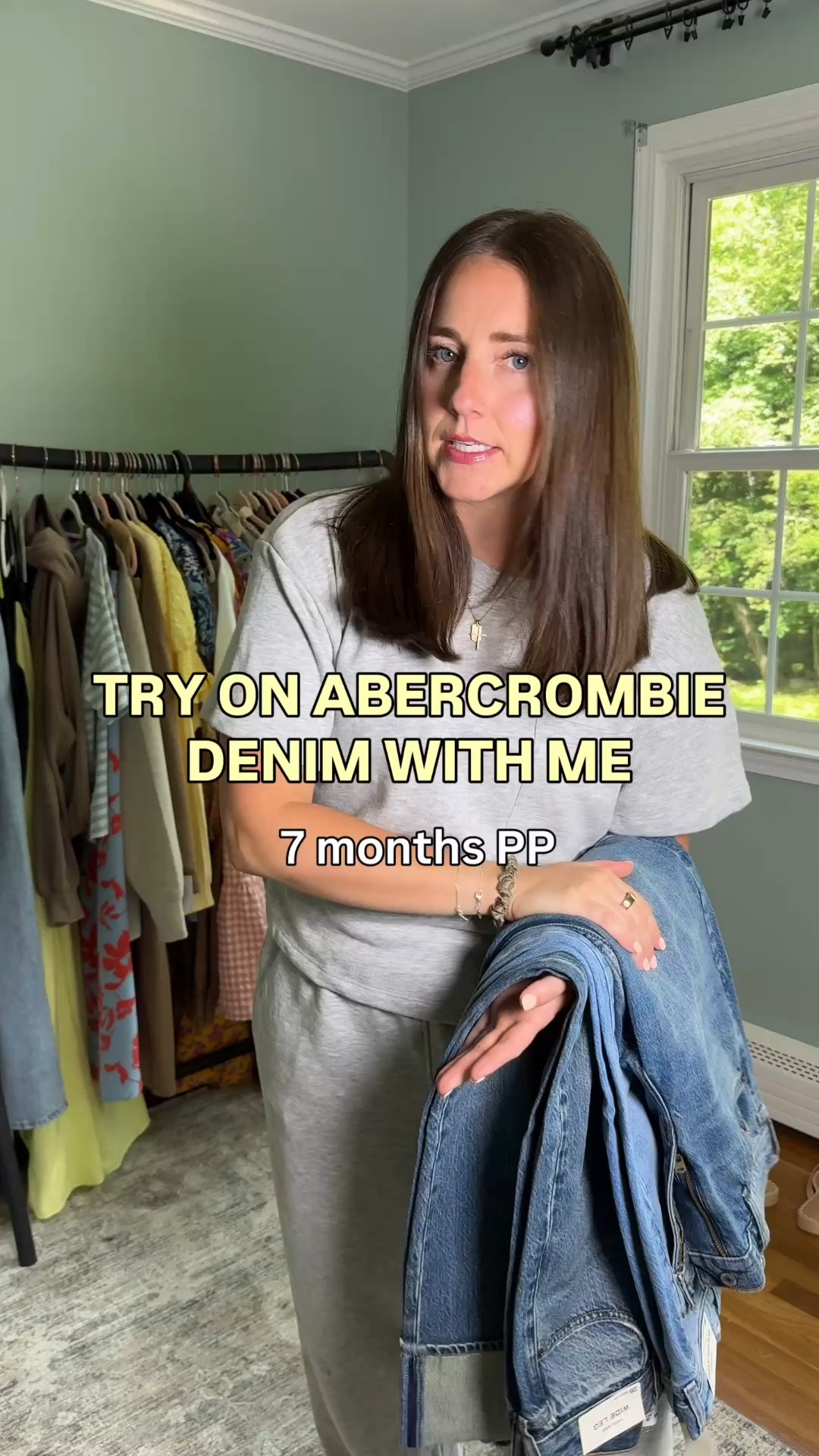 Abercrombie is having a huge sale rn - 25-50% off all denim, 20% off everything else AND an extra 15% off with code DENIMAF 

Wearing size 28 in all of the jeans 
Size medium in striped sweater
Size medium in gray sweater set

#LTKSaleAlert #LTKmomlife #LTKootd