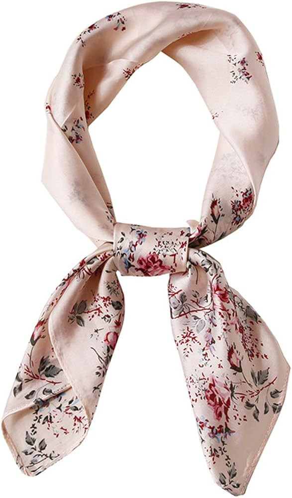 Square Satin Silk Hair Scarf Headscarf for Women/Men's Necktie Bandanas Pocket Square | Amazon (US)