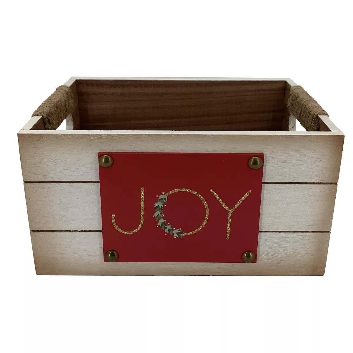St. Nicholas Square® Joy Wood Crate | Kohl's