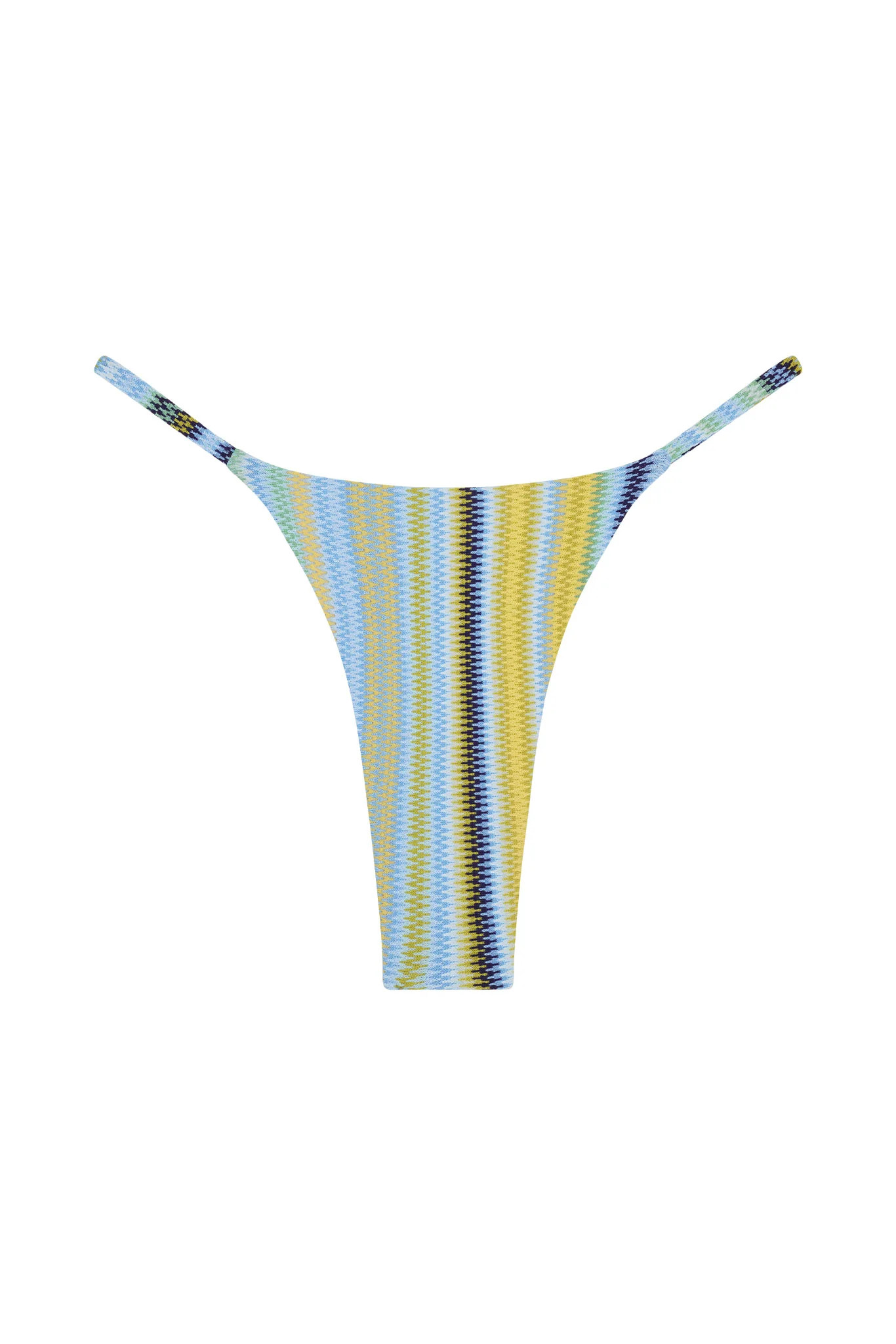 Brazil Thong - Sardinia Stripe Azure | Monday Swimwear