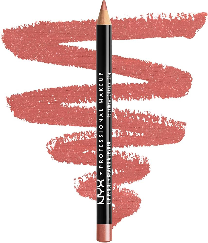 NYX PROFESSIONAL MAKEUP Slim Lip Pencil, Long-Lasting Creamy Lip Liner, Citrine, 0.04 oz | Amazon (US)