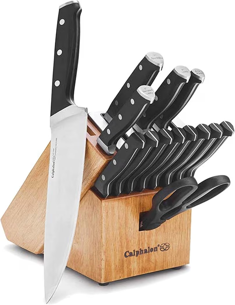 Calphalon Kitchen Knife Set with Self-Sharpening Block | Amazon (US)