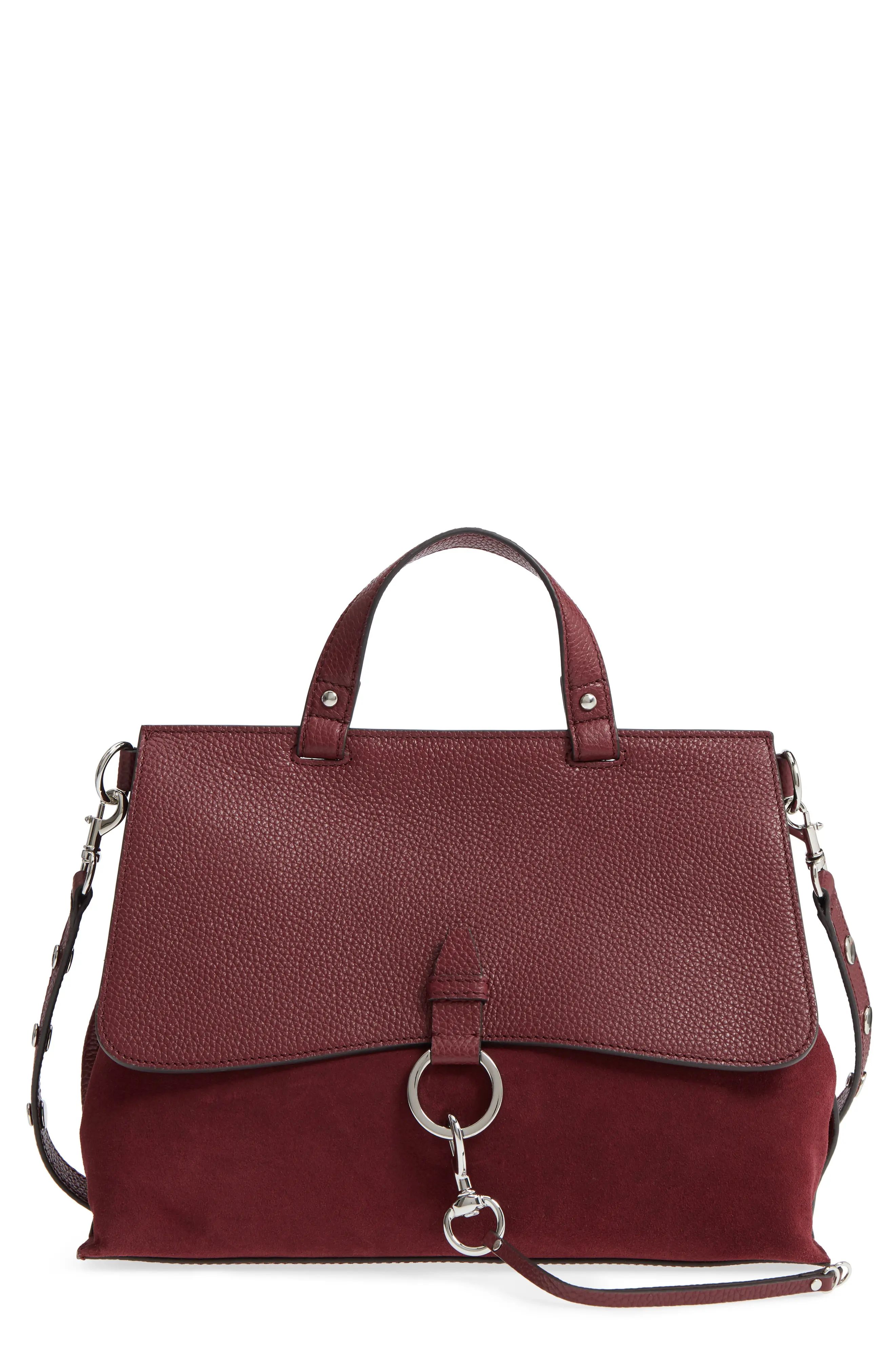 Rebecca Minkoff Medium Keith Suede & Leather Satchel | Nordstrom