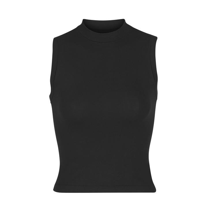 COTTON JERSEY MOCK NECK TANK | SKIMS (US)