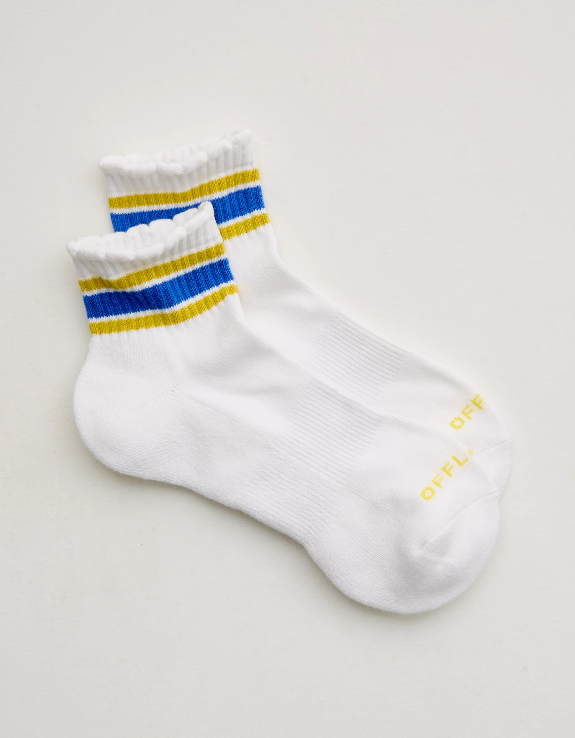 OFFLINE By Aerie Scalloped Short Crew Socks | American Eagle Outfitters (US & CA)