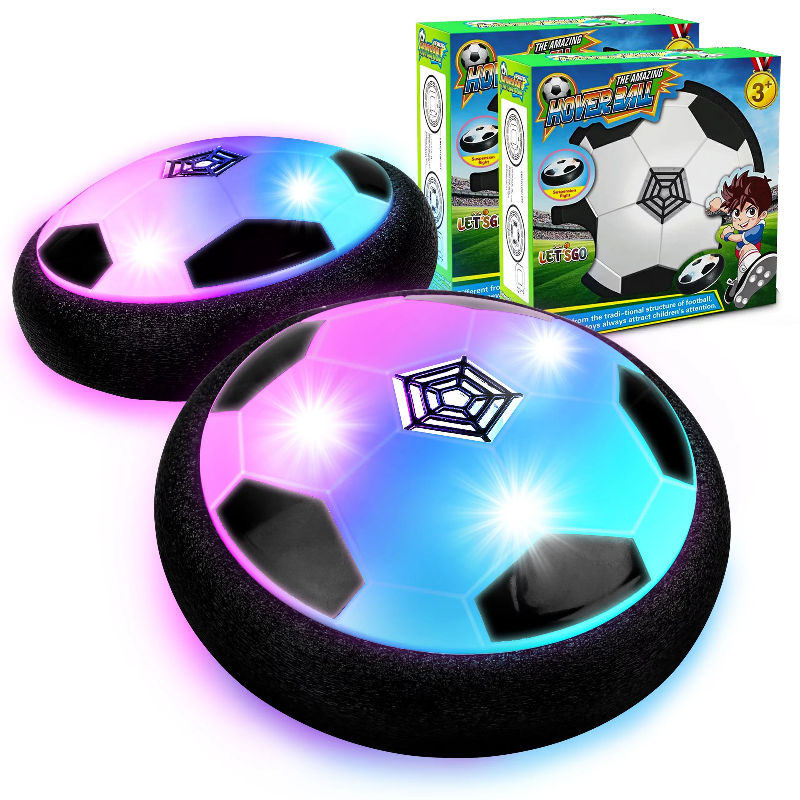Hot Bee Hover Ball Toys for Boys & Girls - 2 LED Soccer Balls Indoor/Outdoor Games for Kids 3+ Ye... | Walmart (US)