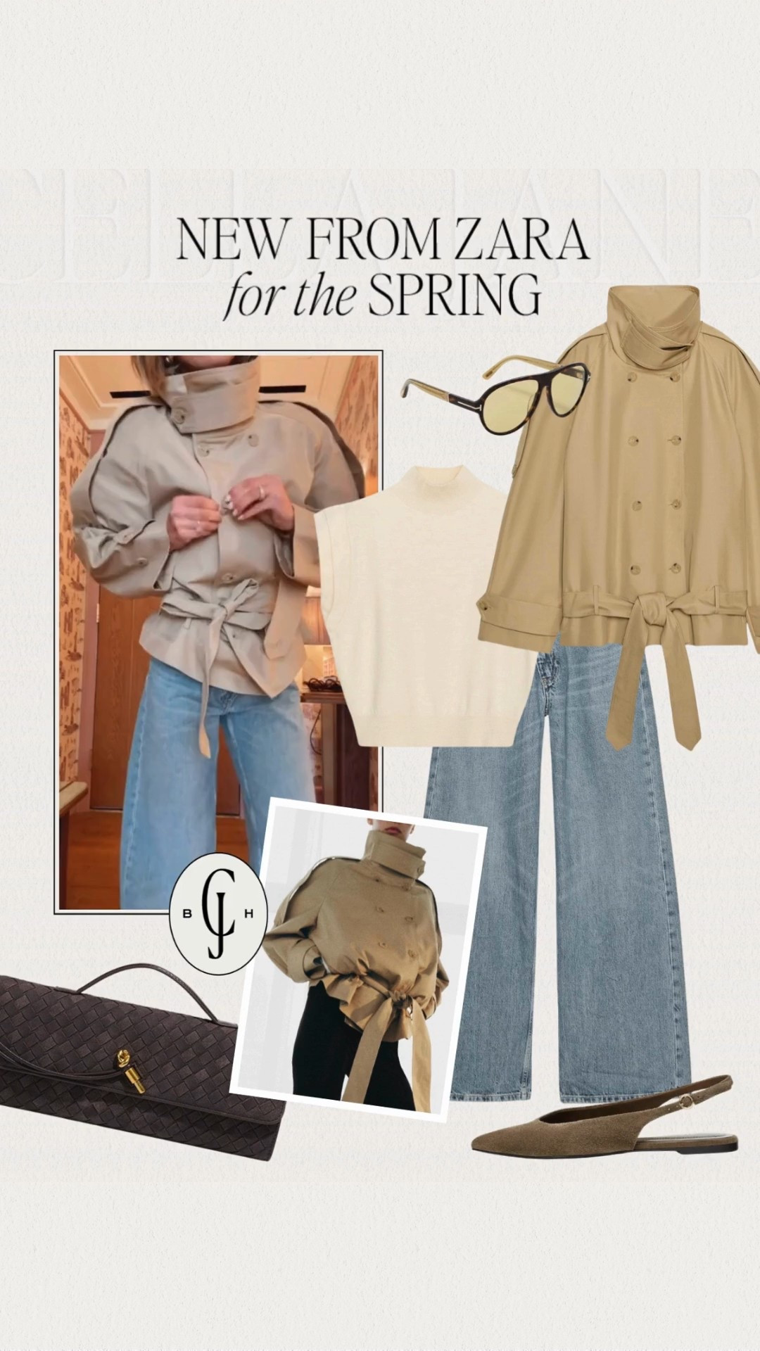 @Zara spring jacket find in NYC 🖤
Sharing both the cropped trench coat and the full-length trench in the prettiest spring shade.
Size small for reference.

#LTKootd