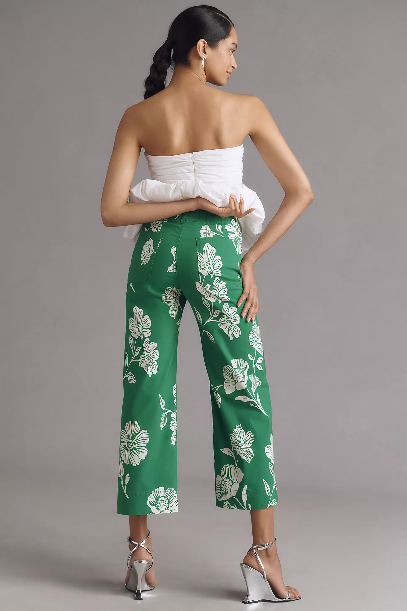 The Colette Cropped Wide-Leg Pants by Maeve: Magic Fabric Edition | Anthropologie (US)