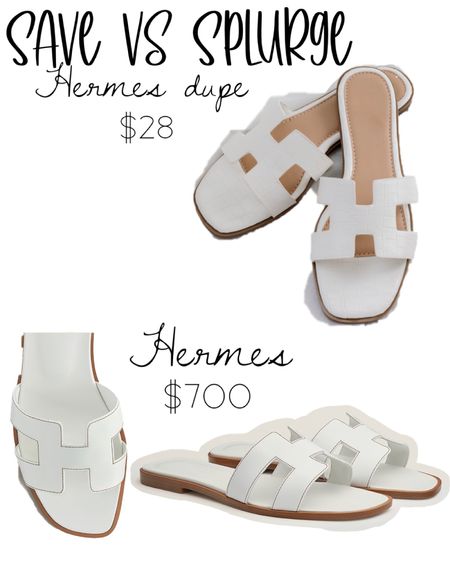 Hermes dupe
Cute summer shoes 
Comes in 2 colors 

#LTKunder50 #LTKstyletip #LTKshoecrush