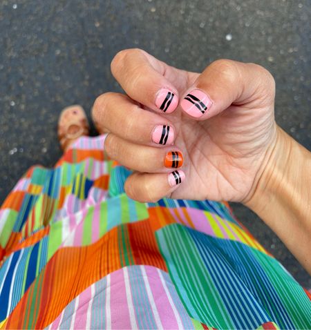 Back to school short nails 💅🏼 My nail stickers are Colorstreet

#LTKbeauty #LTKBacktoSchool #LTKSeasonal