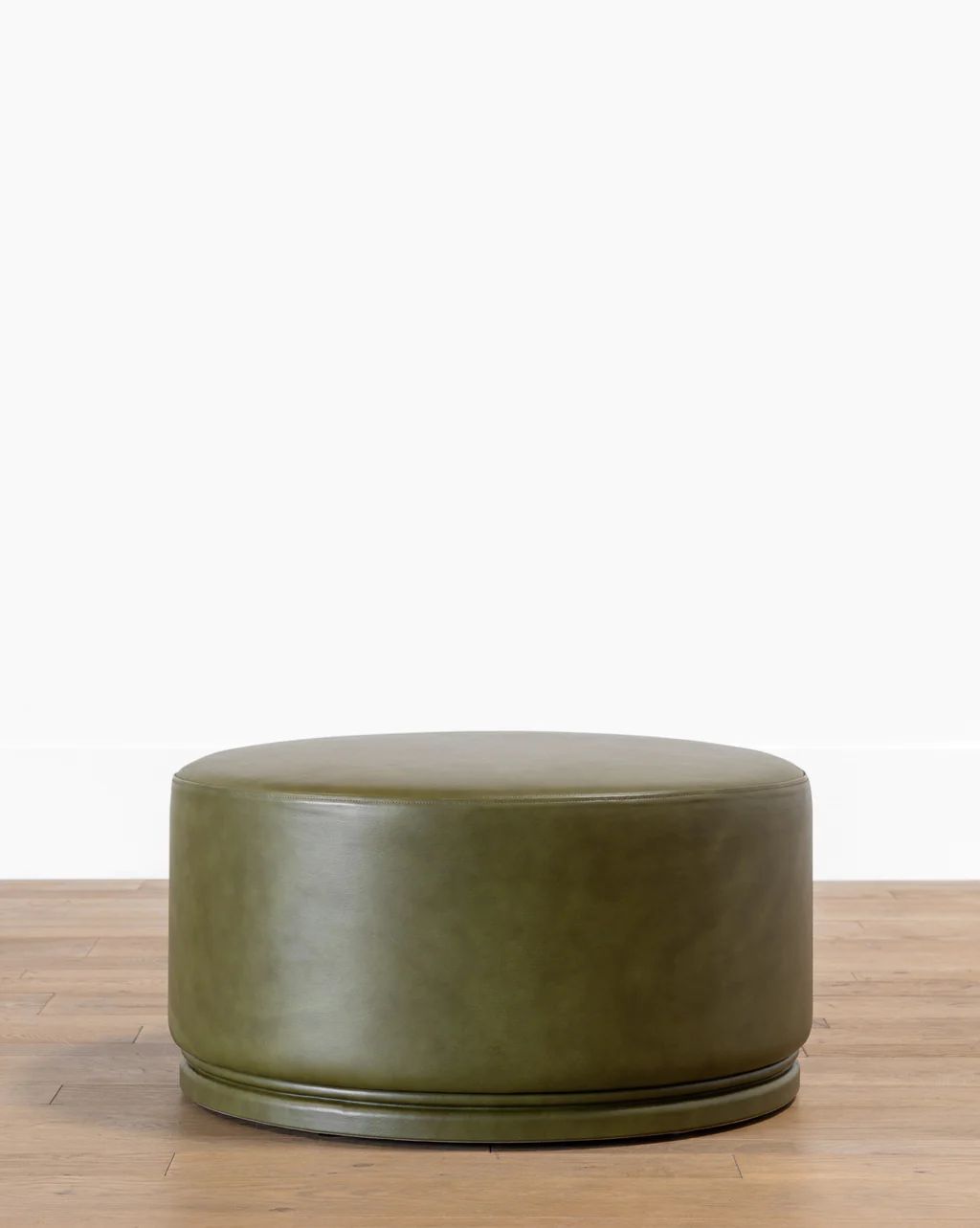 Wilder Leather Ottoman | McGee & Co.