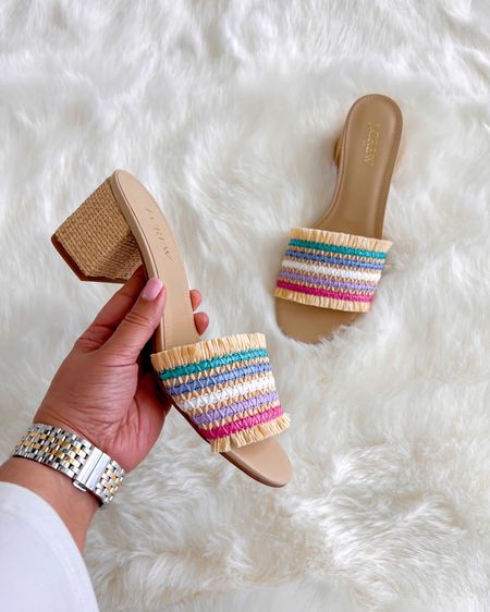These pretty summer sandals are on sale for under $50 plus get an extra 25% off $125+ with code LONGWKND. Love all of the colors mixed with the neutral base and love the heel height. Great to wear with dresses or jeans this spring and summer! Lots of other great raffia shoes and accessories on sale and linked below!

Sandals, spring sandals, spring shoes, neutral sandals, raffia sandals, neutral heels, raffia heels, spring footwear, summer sandals, summer shoes, summer footwear, shoe wishlist, workwear sandals, sandals for work, neutral sandals, comfortable heels, versatile neutral sandals, raffia sandals, dressy sandals, vacation outfits, resort wear

#LTKSaleAlert #LTKShoeCrush #LTKFindsUnder50