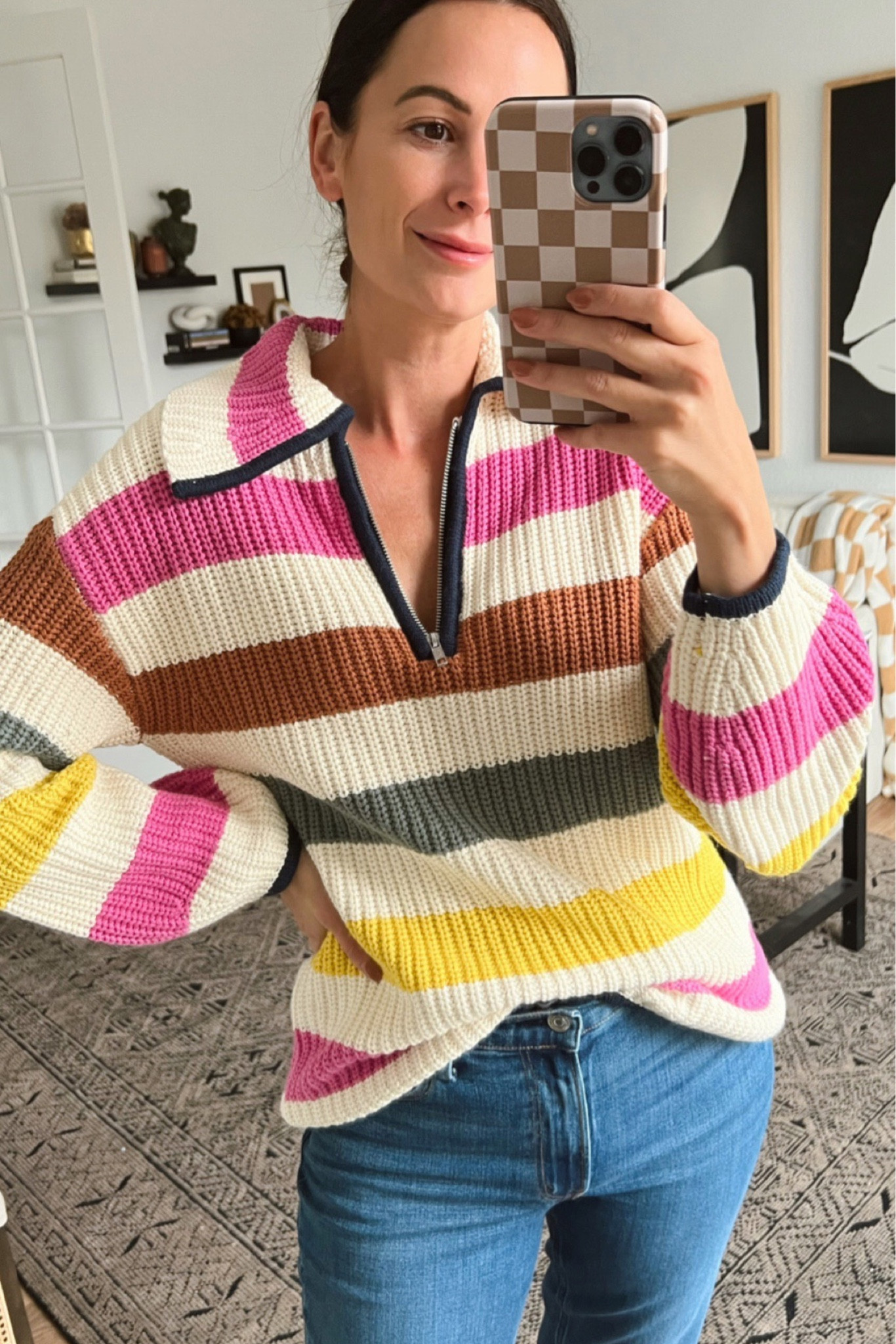 This gorgeous quarter zip sweater looks designer but you can grab it for only $30! It comes in 4 colors! 



#LTKunder100 #LTKsalealert #LTKunder50