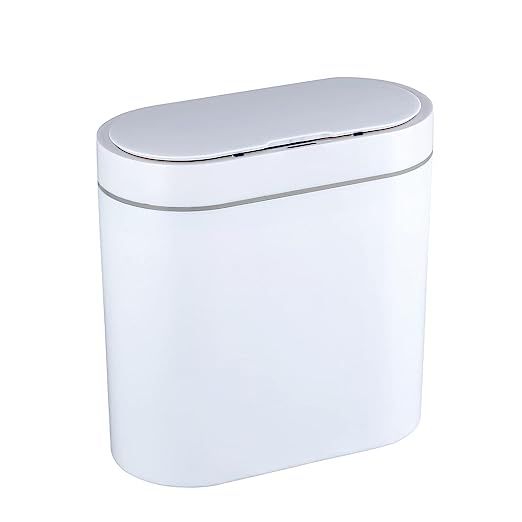 ELPHECO Bathroom Trash Can, 2.5 Gallon Waterproof Motion Sensor Small Trash Can with Lids, 9.5 Li... | Amazon (US)
