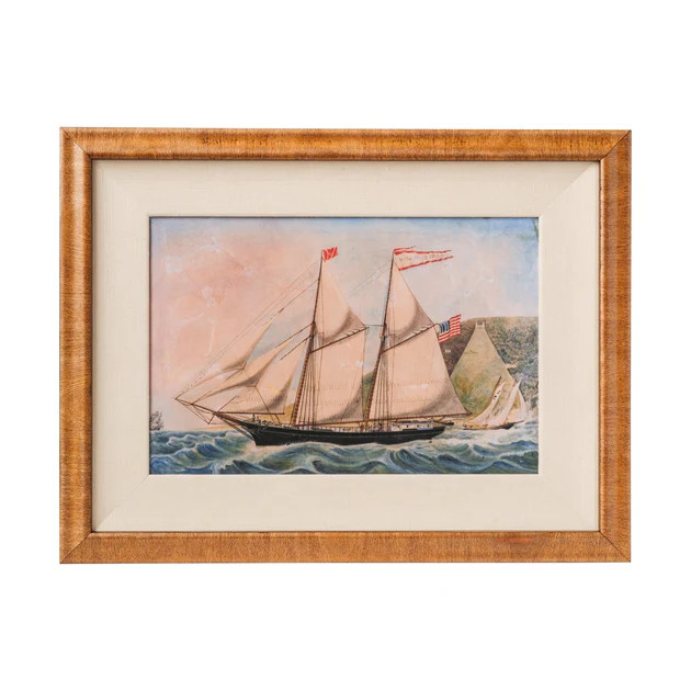 Antique Ship Framed Art | Cailini Coastal