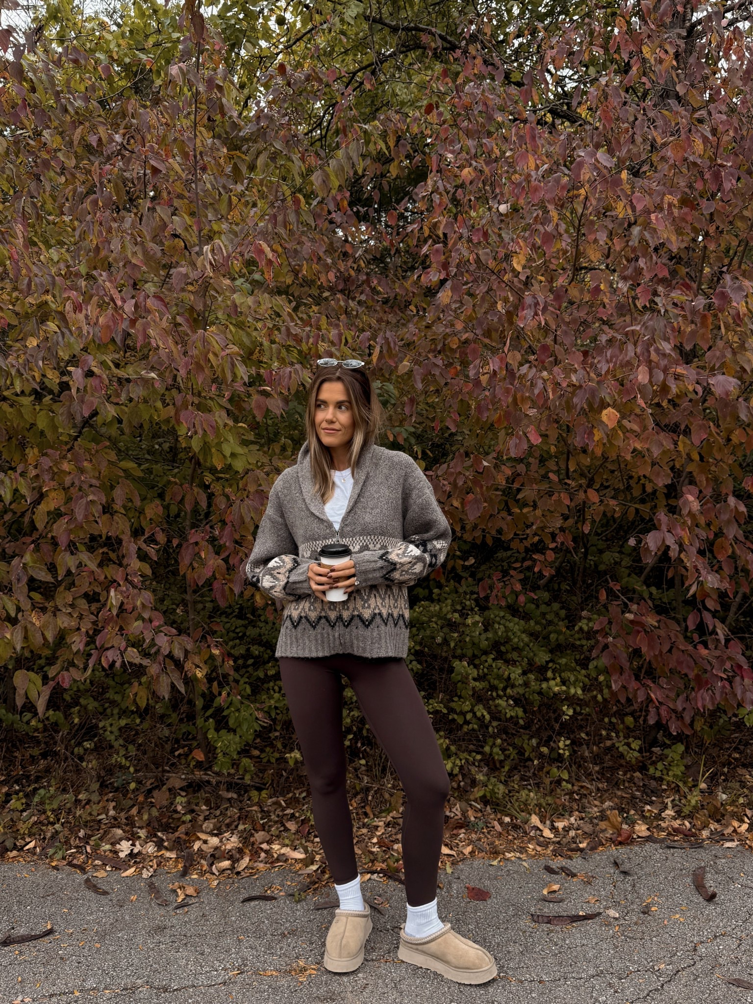 amazon leggings in clay brown XS, zip sweater in size small 

#LTKHoliday #LTKCyberWeek #LTKGiftGuide