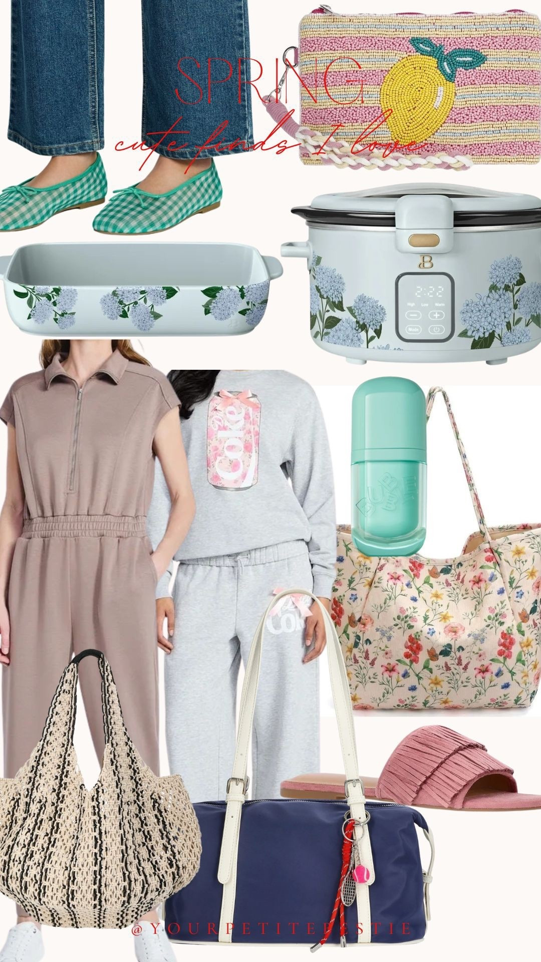 New Walmart spring finds that I am crushing on! These jumpsuits are incredible for easy sports weekends with the kids, the bags are amazing!! Floral cookware.. I’m here for it  

#LTKootd #LTKmomlife #LTKHome