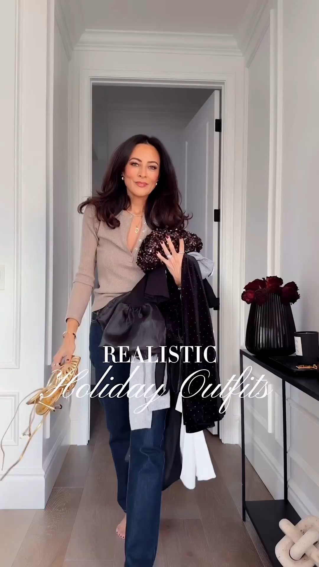 Realistic holiday outfits to wear the season from @anthropologie! From cozy to party ready and all statement making! PS both my satin pants are on sale under $80! 

#LTKHoliday #LTKSeasonal #LTKOver40