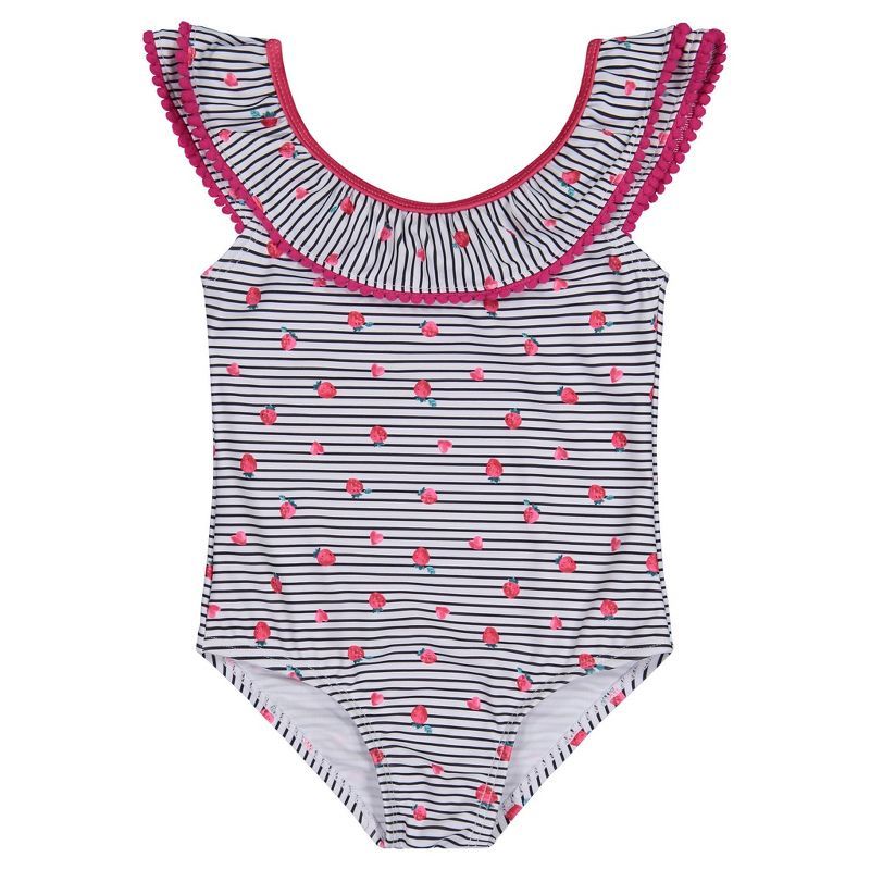 Andy & Evan Toddler Bow Back Swimsuit White, Size 2T | Target