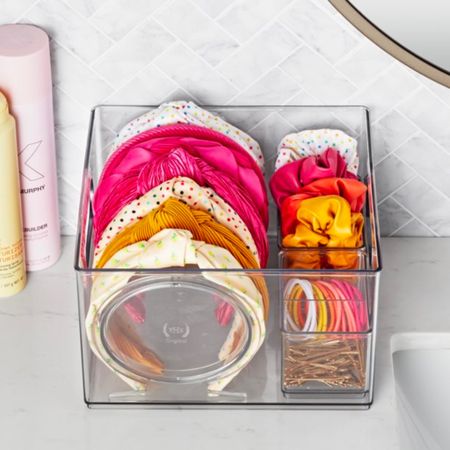 beauty storage and organization from #TheHomeEdit! 

And not only is the storage from the brand but the headbands and scrunchies are also The Home Edit collection at #walmart

#LTKhome #LTKFind #LTKunder50