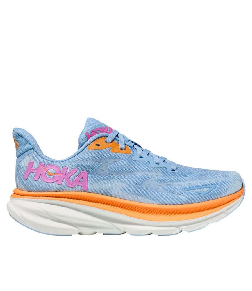 Women's Hoka Clifton 9 Running Shoes Airy Blue/Ice Water 8(B), Rubber | L.L. Bean