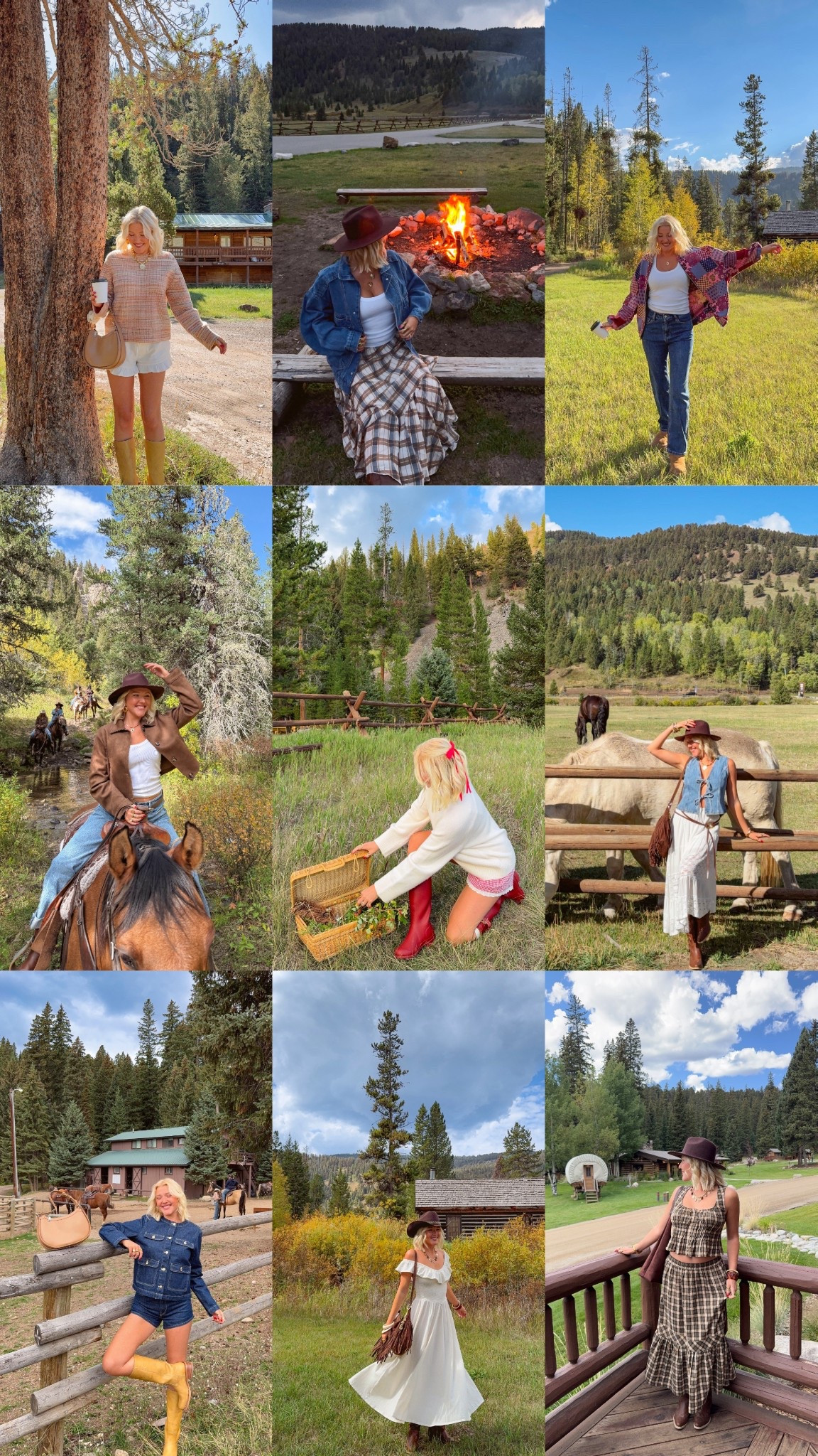 all of the outfits I wore in montana🤠 loving western this fall & there’s also so many good fall staples in these looks! I’m 5’5 and size small for reference🫶🏼

#LTKSeasonal #LTKStyleTip