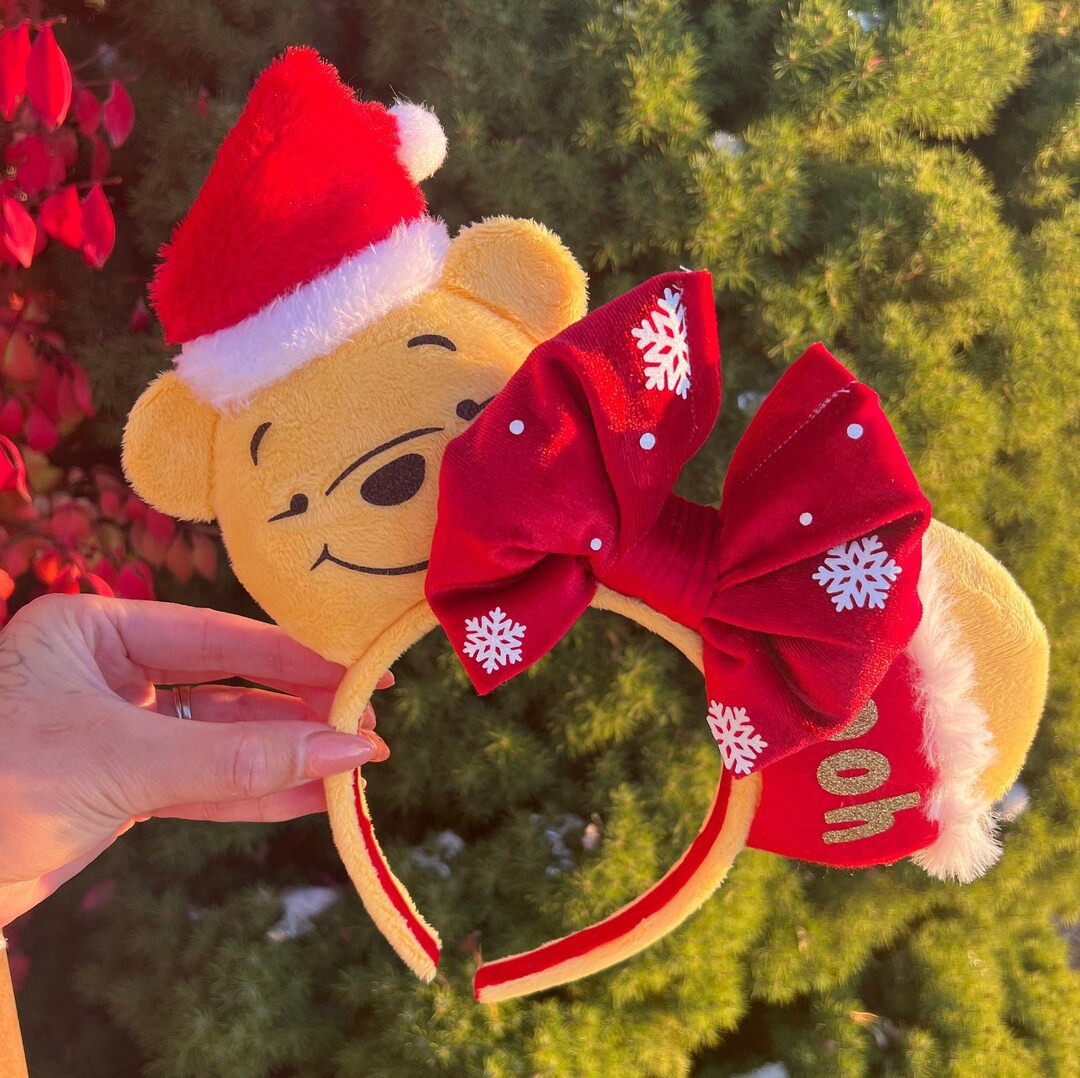 Winnie the Pooh Christmas Ears - Etsy | Etsy (US)