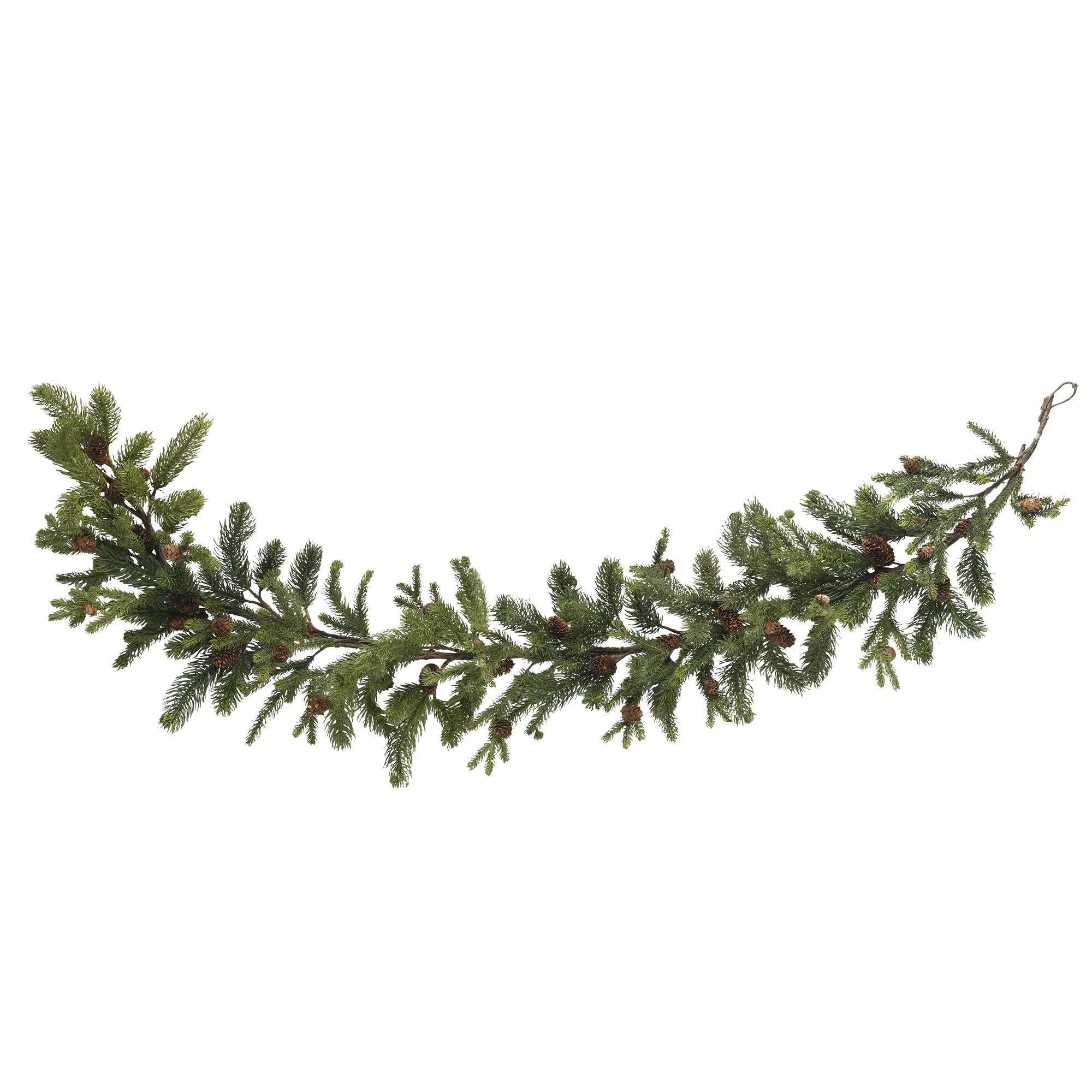 60" Pine & Pinecone Garland" | Nearly Natural