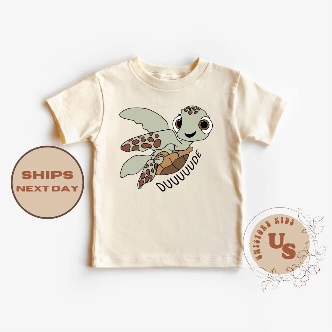 Cute Turtle Toddler Shirt, Disney Pixar Kids Shirt, Dude Baby Bodysuit, Finding Nemo Shirt, Disne... | Etsy (US)