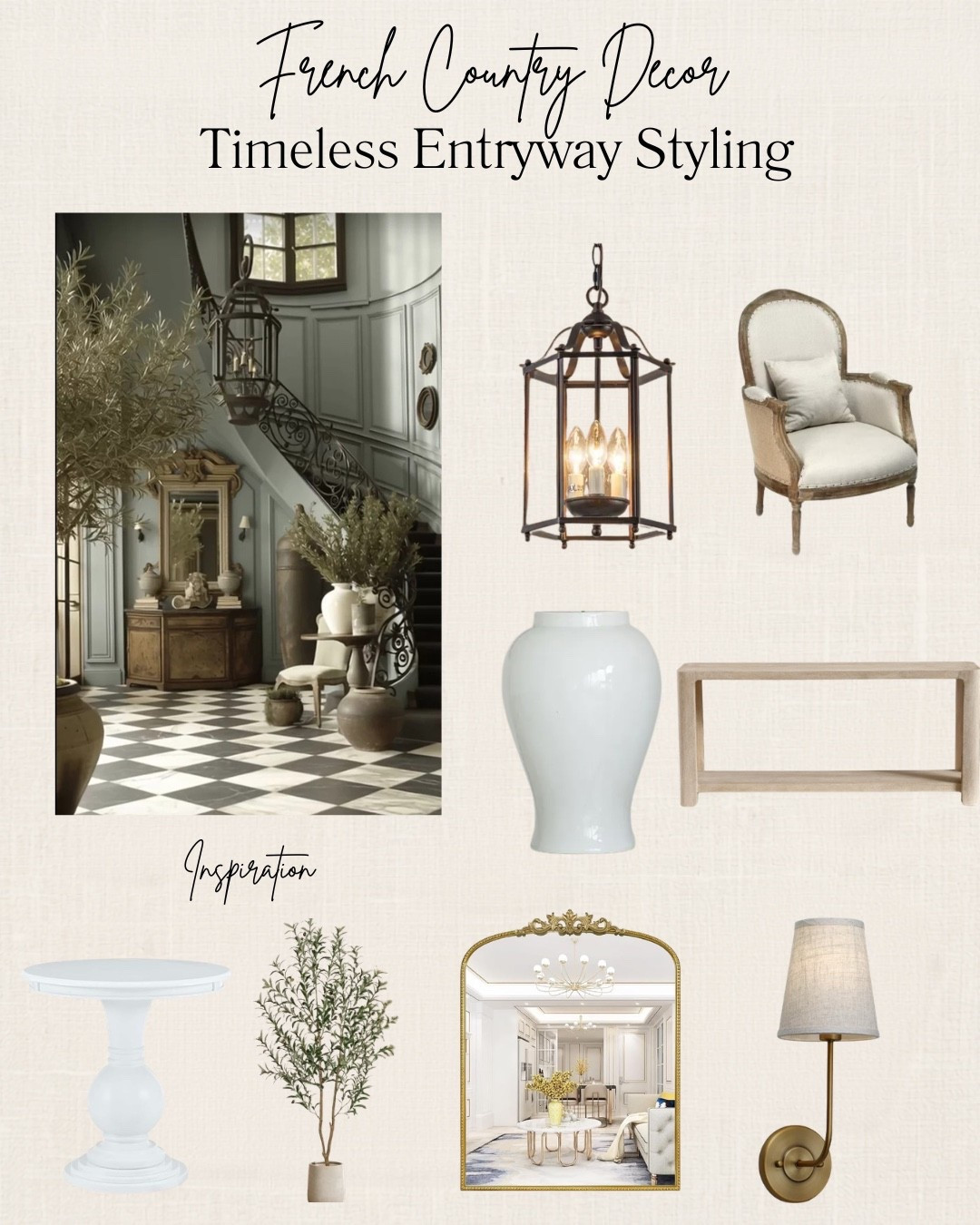 Timeless French country style starts at the front door.  These classic entryway finds create a warm, elegant first impression that never goes out of style.

#FrenchCountry #FrenchCountryDecor #EntrywayDecor #TimelessStyle #EuropeanHome #ClassicInteriors #LTKHome #HomeDecorInspo