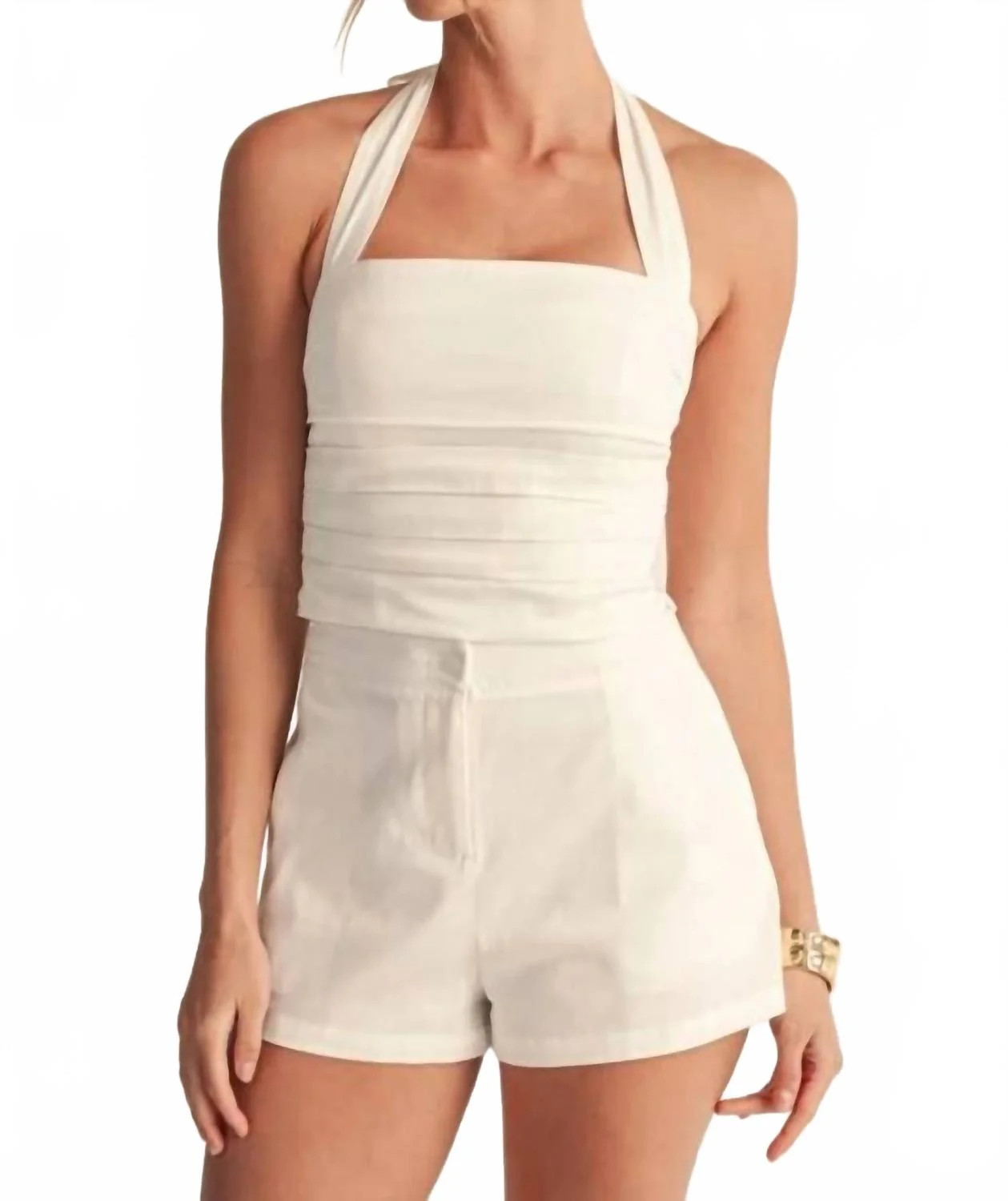 Eva Linen Set In White | Shop Simon
