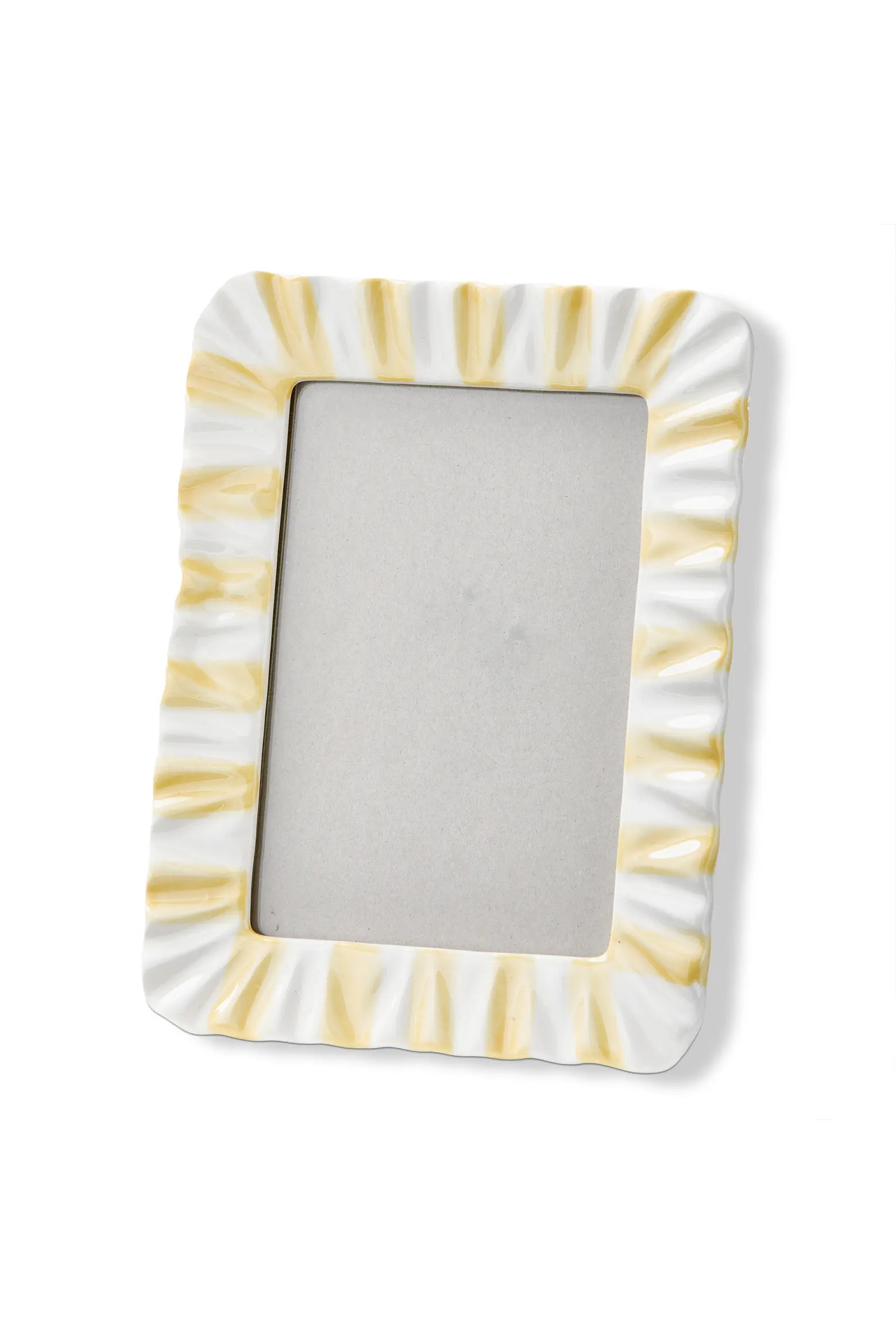 Everyday Stripe Ruffle Photo Frame Yellow 4x6 6.42x0.56x8.4 in | Nordstrom | Nordstrom