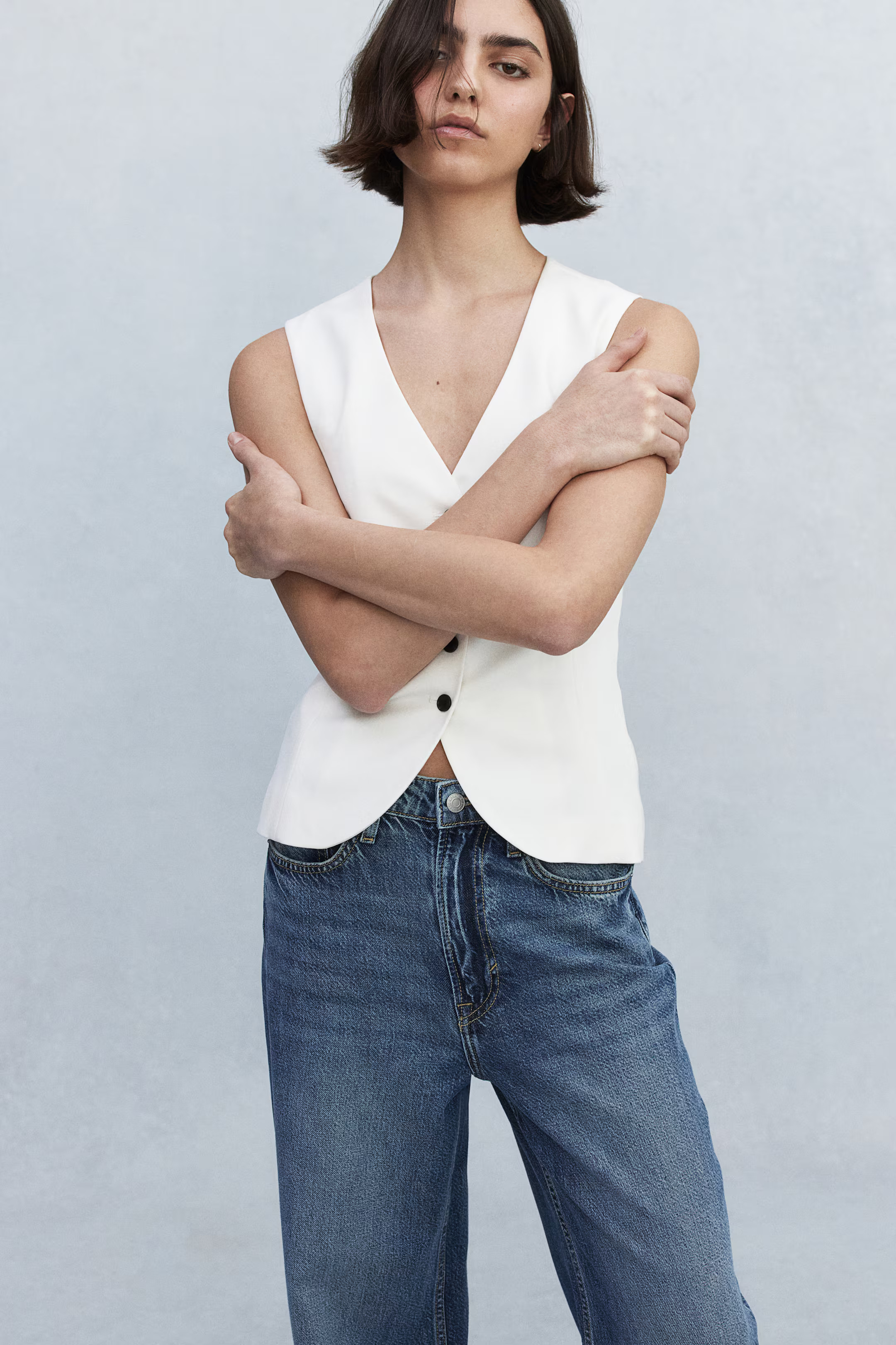 Feather Soft Super Wide Ultra High Jeans - Denimblau - Ladies | H&M AT | H&M (DE, AT, CH, NL, FI)