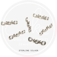 Mini Triple Spiral Design Loc Jewelry in 925 Sterling Silver Wire, Hair Jewelry Will Fit Sisterlocks Or Microlocs Size Locs, Pack Of 6 | Etsy (US)