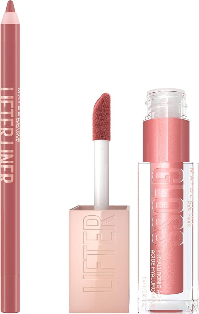 Maybelline Lifter Gloss and Lifter Liner Bundle, Lip Gloss and Lip Liner in Shades Moon and Big L... | Amazon (US)