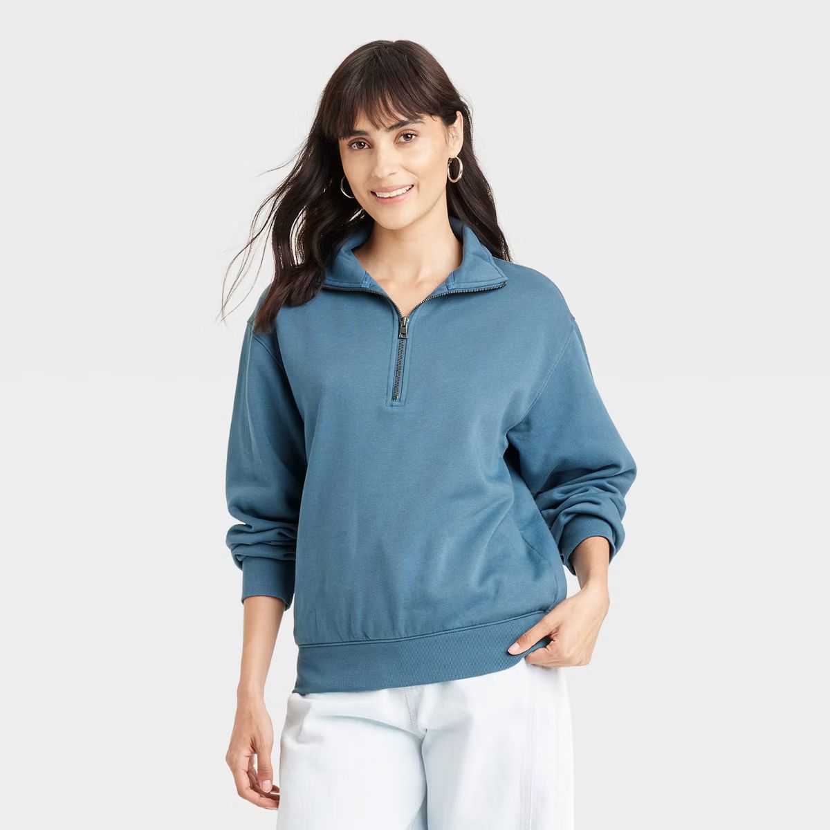 Women's Leisure Studio Quarter Zip Pullover - Universal Thread™ | Target