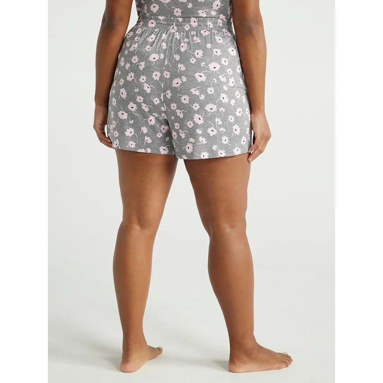 Joyspun Women's Knit Pull On Sleep Shorts, Sizes S to 3X | Walmart (US)