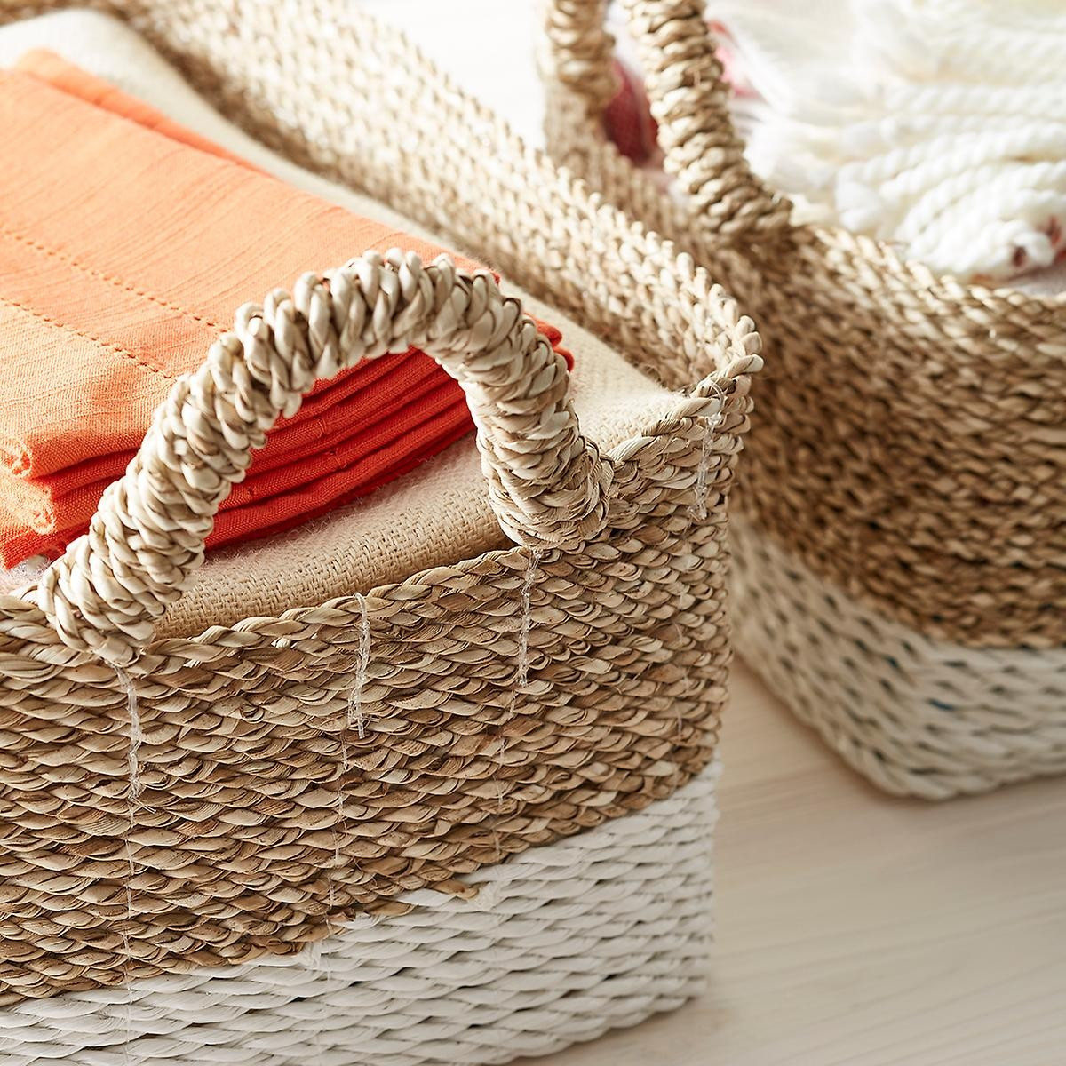 Large Beach House Bin Natural | The Container Store
