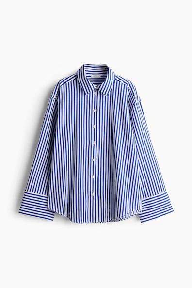 H & M - Bluse aus Leinenmix - Blau - Damen | H&M (DE, AT, CH, NL, FI)
