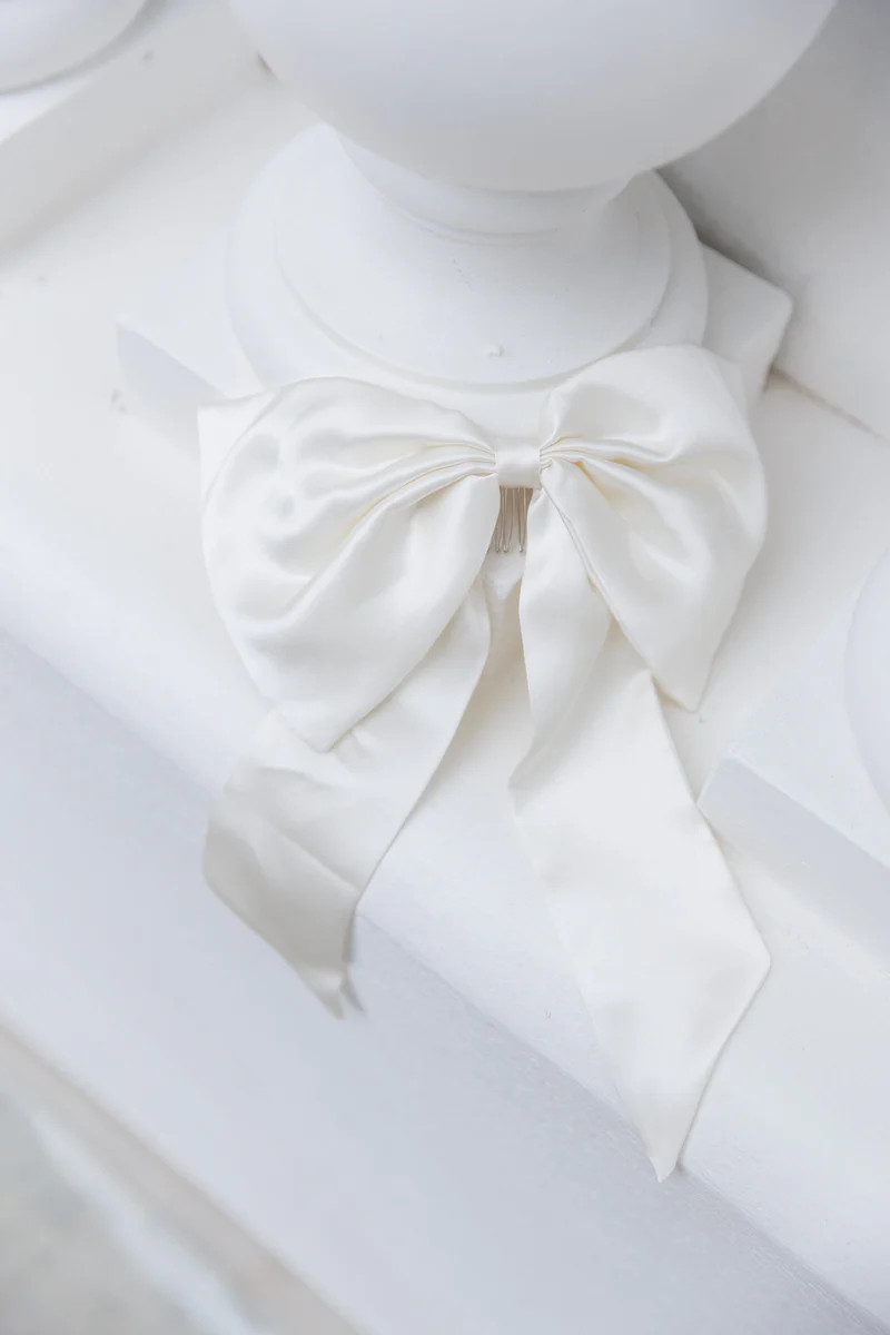 The Bridal Silk Hair Bow | Sinead Keary