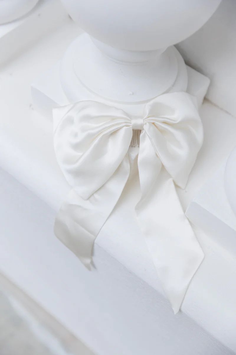 The Bridal Silk Hair Bow | Sinead Keary