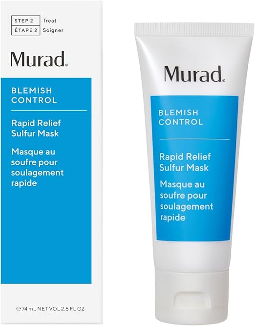 Murad Rapid Relief Sulfur Mask - Blemish Control Clay Face Mask with Salicylic Acid - 75ml | Amazon (UK)