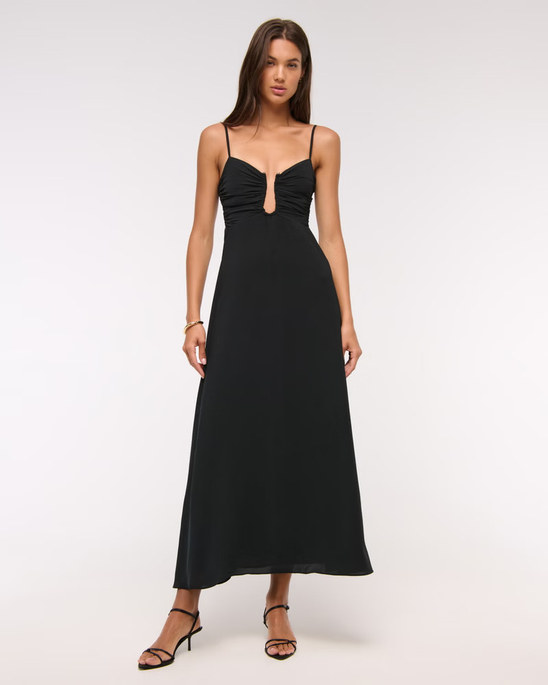 Bra-Free Hardware Maxi Dress | Abercrombie & Fitch (US)