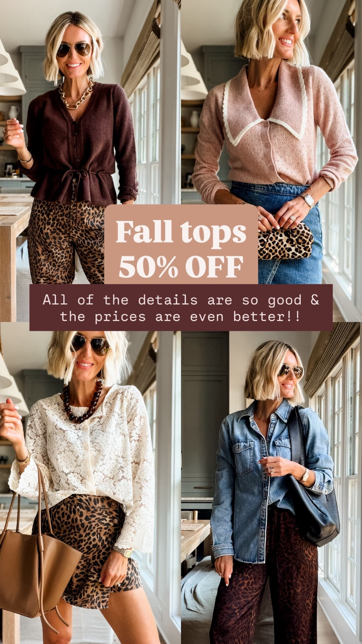 All of the fall tops 50% off! So many really good finds that you will be styling all season! 

Loverly Grey, fall tops, sale alert

#LTKootd #LTKSaleAlert #LTKSeasonal