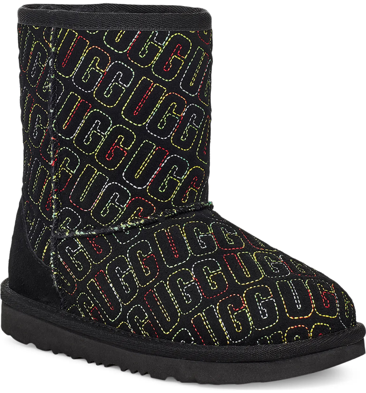 UGG Kids' Classic II Graphic Stitch Short Boot | Nordstromrack | Nordstrom Rack