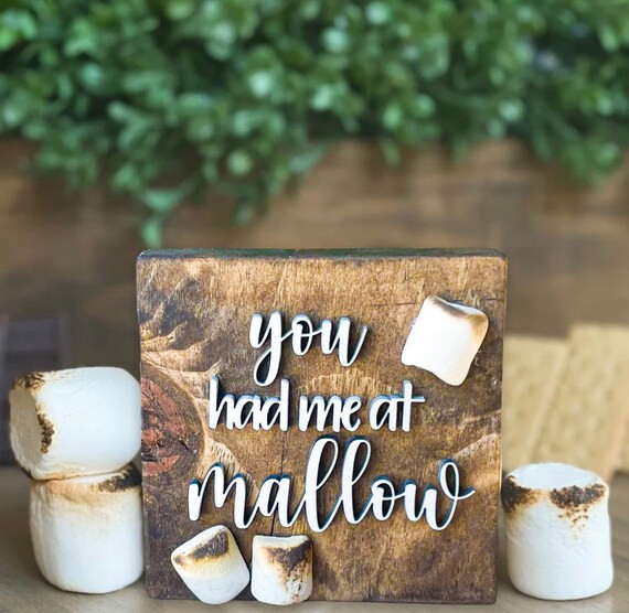 Mini 3D s’mores sign for S’mores bar, smores tiered tray decor, fall tiered tray, fall decor | Etsy (US)