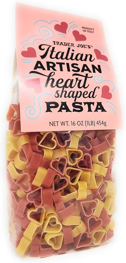 Trader Joes Italian Artisan Heart Shaped Pasta, Product of Italy, 16 oz/454g (Pack of 1) | Amazon (US)