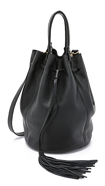 Madewell Tassel Bucket Bag - True Black | Shopbop