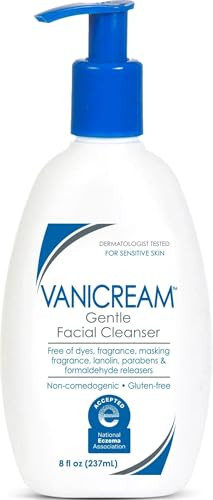 Vanicream Gentle Facial Cleaner with Pump Dispenser, 8 Fl Oz, Formulated without Common Irritants for Sensitive Skin, Removes Makeup, Dirt & Excess Oils, Non-Comedogenic, pH-Balanced Face Wash | Amazon (US)
